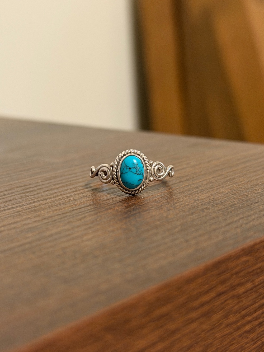 Vintage Sterling Silver and Turquoise Ring